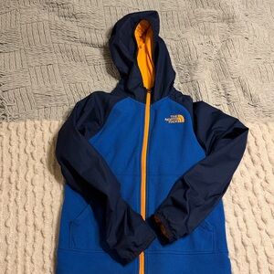 The North Face Navy and Bright Orange Jacket small